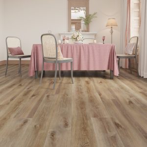 château Oak SPC waterproof vinyl plank flooring, wood look, image 1